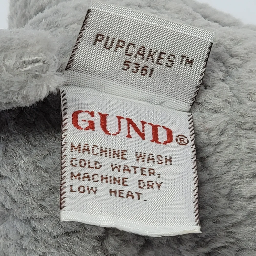 💚 Gund Dog Plush Schnauzer Stuffed‎ Animal Pupcakes 5361 Gray Tufted